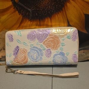 Floral Embroidered Women's Wallet